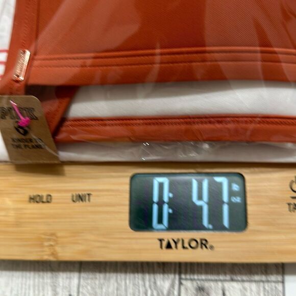 VICTORIA’S SECRET PINK PUSH UP TRIANGLE ORANGE RING SWIMSUIT BIKINI TOP NWT XL‎ - Picture 7 of 8